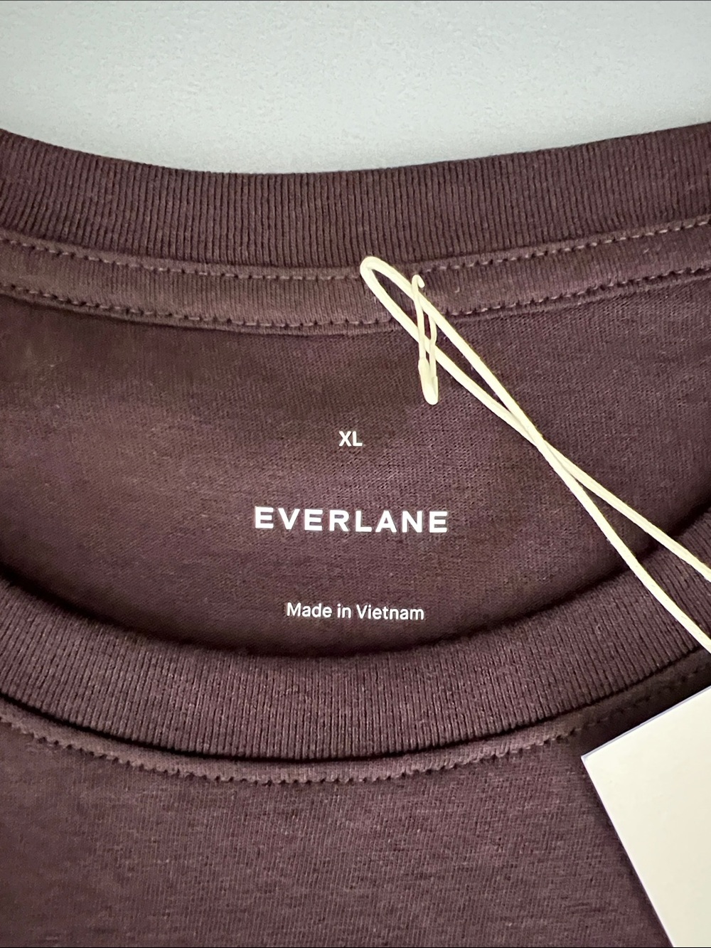 New Everlane THE BOX-CUT TEE IN ESSENTIAL COTTON in Plum Size XL - Picture 4 of 8